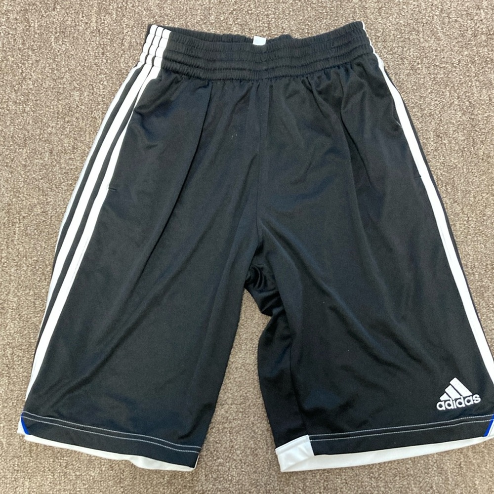 2 Pairs of Adidas Climalite Basketball Shorts Men Size Medium M Black & Grey